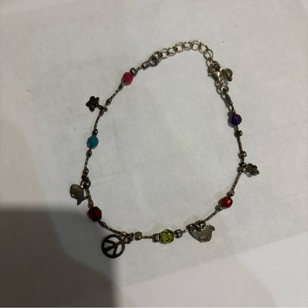Colorful Charm Bracelet Sterling silver